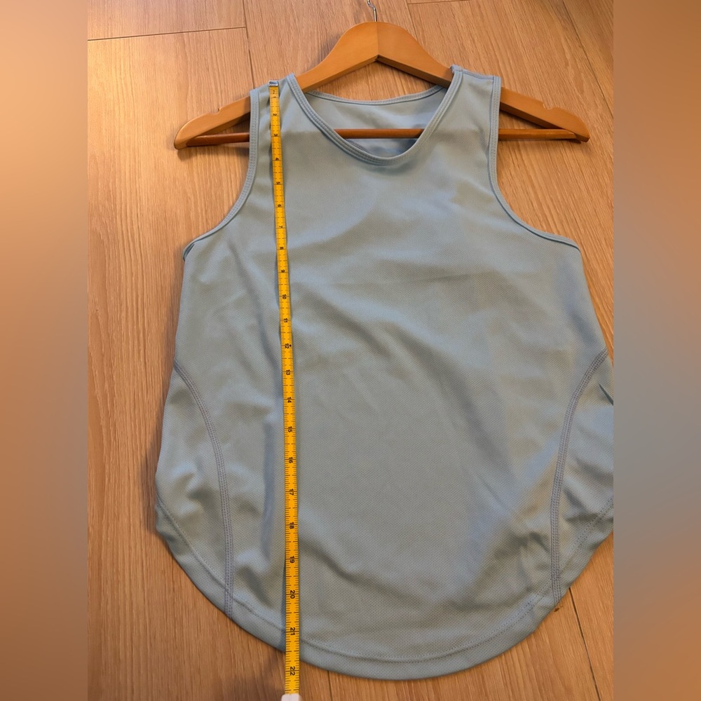 SHEIN 15” PTP Sleeveless Athletic Women's Top, Light Blue, Size 4. - Picture 5 of 6
